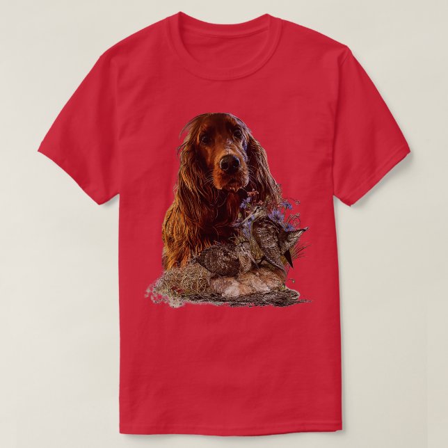 Irish Setter T Shirt (Design framsida)