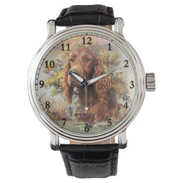 Irish Setter - Ultimate Upland Bird Hund Armbandsur (Framsida)