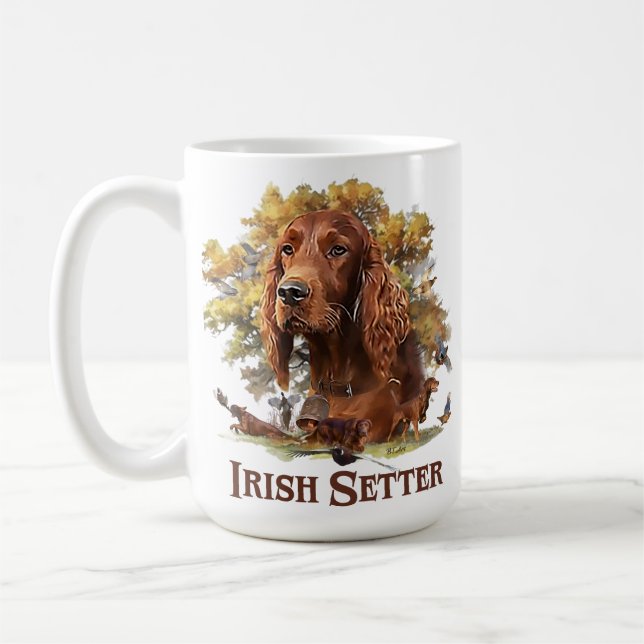 Irish Setter - Ultimate Upland Bird Hund Kaffemugg (Vänster)
