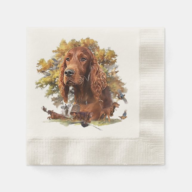 Irish Setter - Ultimate Upland Bird Hund Pappersservett (Framsidan)