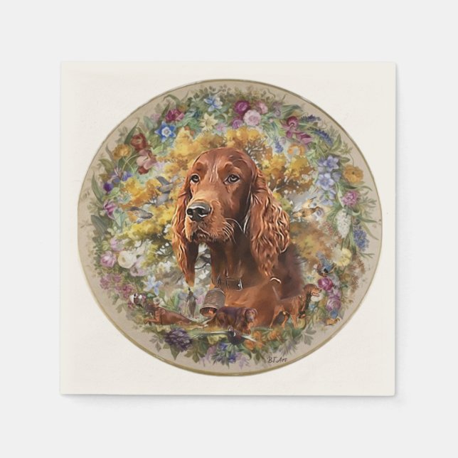 Irish Setter - Ultimate Upland Bird Hund Pappersservett (Framsidan)