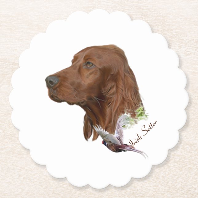Irish Setter Underlägg Papper (Framsida)