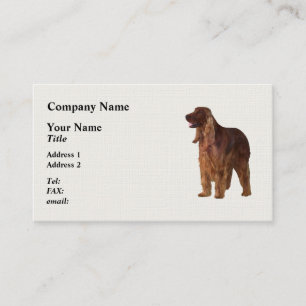 Irish Setter Visitkort