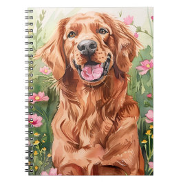 Irish Setter Watercolor Journal Anteckningsbok