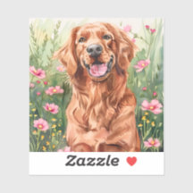 Irish Setter Watercolor Sticker
