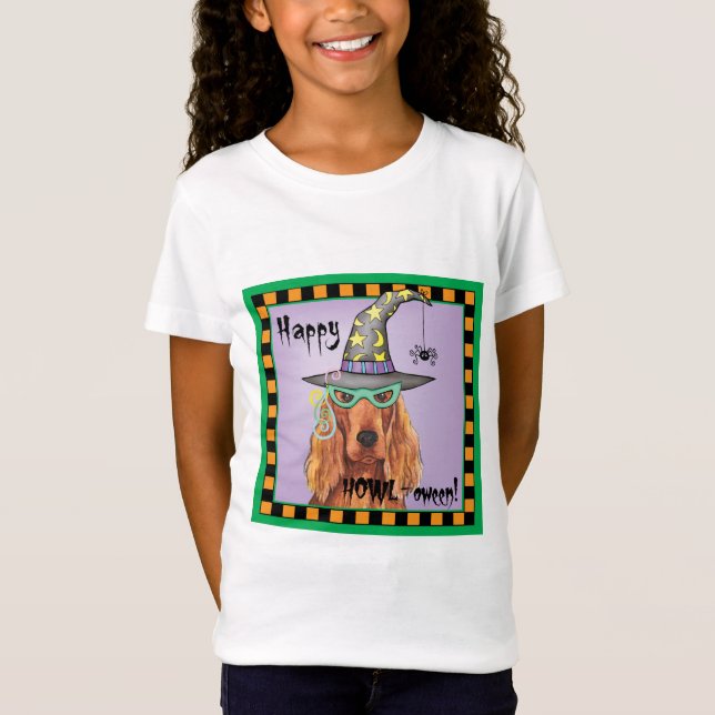 Irish Setter Witch T-Shirt (Framsida)