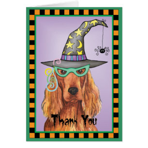 Irish Setter Witch - tackkort OBS Kort