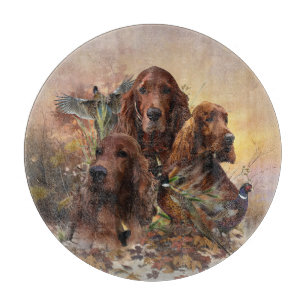 Irish Setters with Pheasants - Passion Hunt