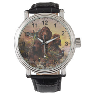 Irish Setters with Pheasants - Passion Hunt Armbandsur