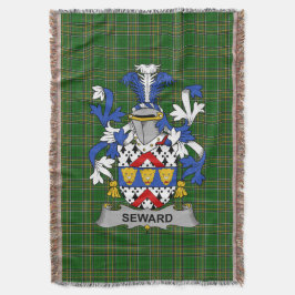 Irish Seward Jackar om Arm Family Crest Ireland Filt
