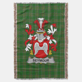 Irish Seymour Jackar om Arm Family Crest Ireland Filt