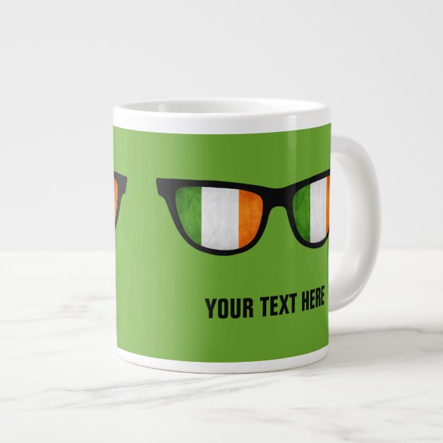 Irish Shades anpassningsbar mugg Jumbo Mugg (Framsida höger)