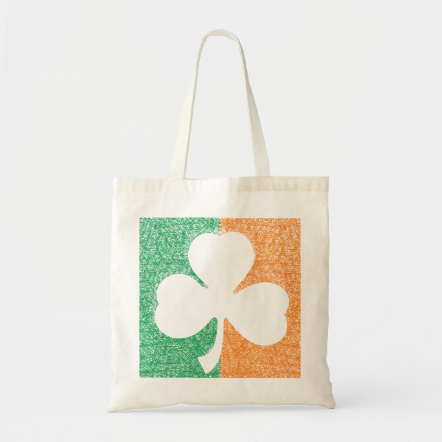 Irish Shamrock anpassningsbar bag - välj stil Tygkasse (Framsidan)