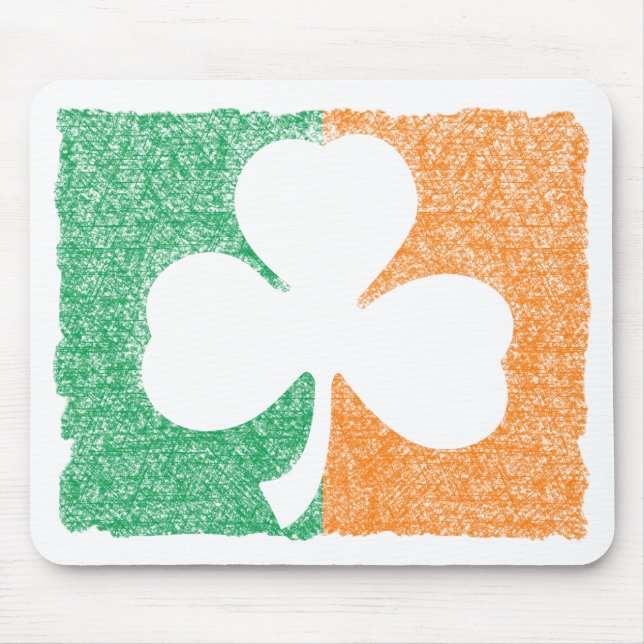 Irish Shamrock anpassningsbar mousepad Musmatta (Framsidan)