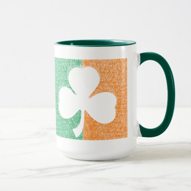 Irish Shamrock anpassningsbar mugg - välj stil (Höger)