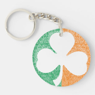 Irish Shamrock anpassningsbar nyckelring
