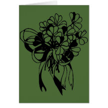 Irish Shamrock Bouquet St. Patrick's Day Card