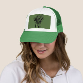 Irish Shamrock Bouquet St. Patrick's Day Hat Cap Truckerkeps