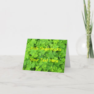 Irish Shamrock Card Kort