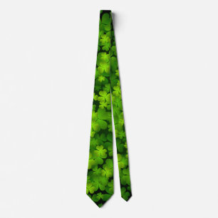 Irish Shamrock Dubbla Sided Tie Slips
