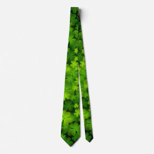 Irish Shamrock Dubbla Sided Tie Slips