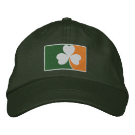 Irish Shamrock Flagga Broderad Keps
