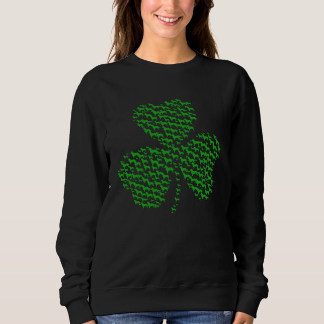 Irish Shamrock Golden Retrevie Mom Dad   Dog T Shirt (Framsida)