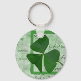 Irish Shamrock GoodLuck Nyckelring