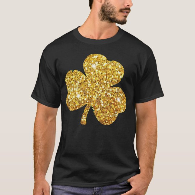 Irish Shamrock  Green C St Patrick s Day T Shirt (Framsida)
