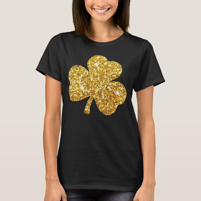 Irish Shamrock  Green C St Patrick s Day T Shirt (Framsida)