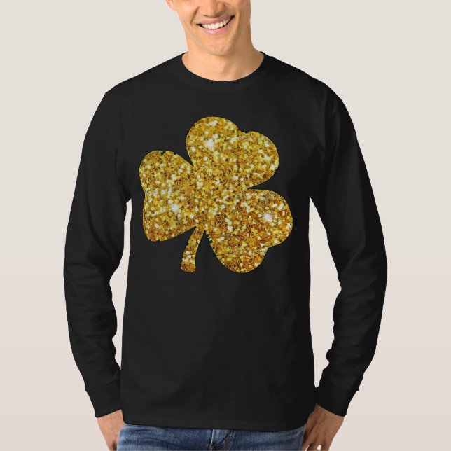 Irish Shamrock  Green C St Patrick s Day T Shirt (Framsida)