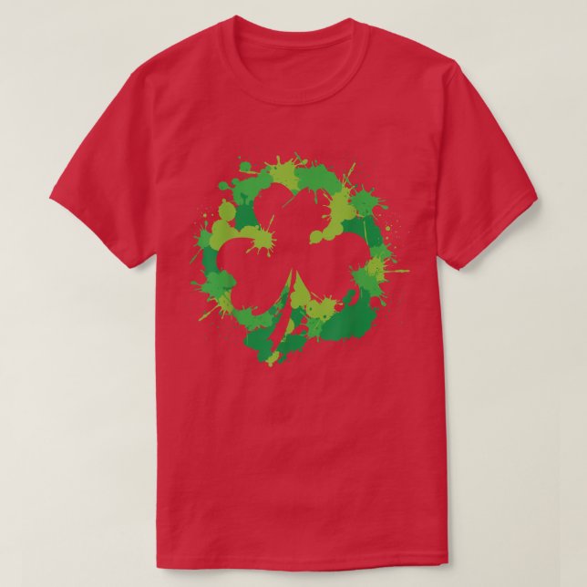 Irish Shamrock Grönt Klöver St patrick's day Gifts T Shirt (Design framsida)