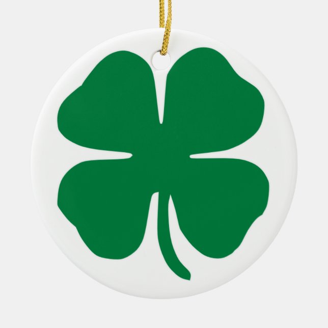 Irish Shamrock Julgransprydnad Keramik (Framsidan)