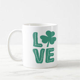 Irish Shamrock Kärlek St patricks day Kaffemugg