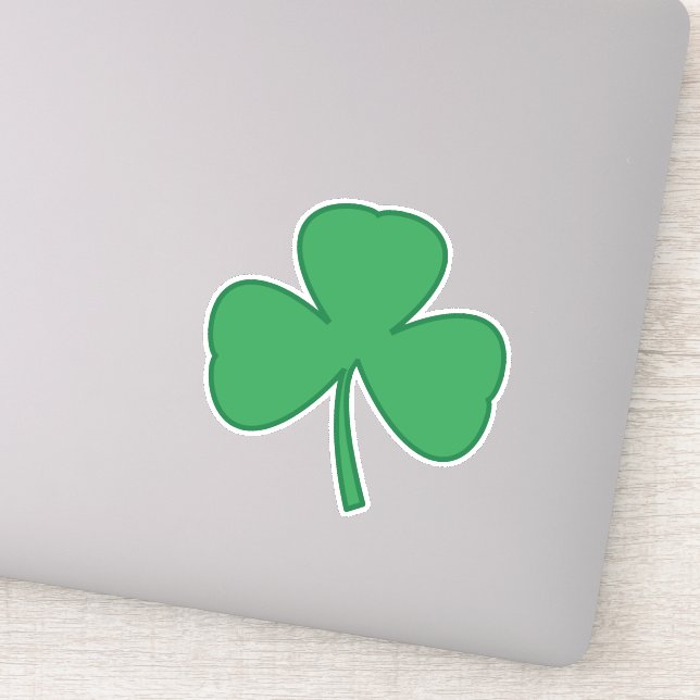 Irish Shamrock Klöver Sticker Klistermärken (Detalj)
