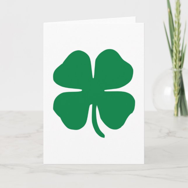 Irish Shamrock Kort (Framsida)