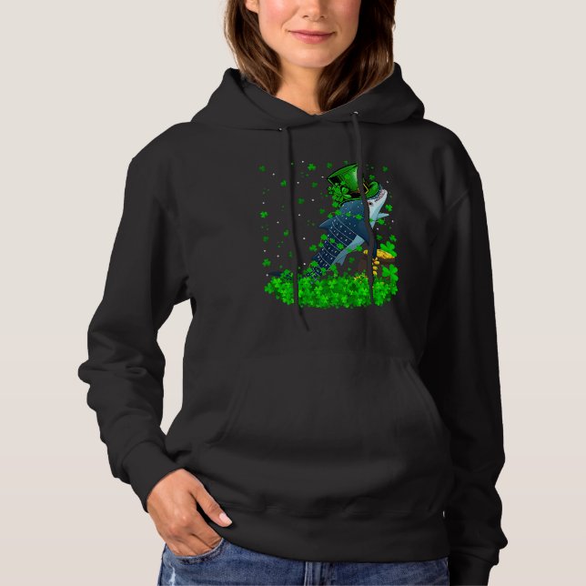 Irish Shamrock Leprechaun Whale Shark St Patrick's T Shirt (Framsida)