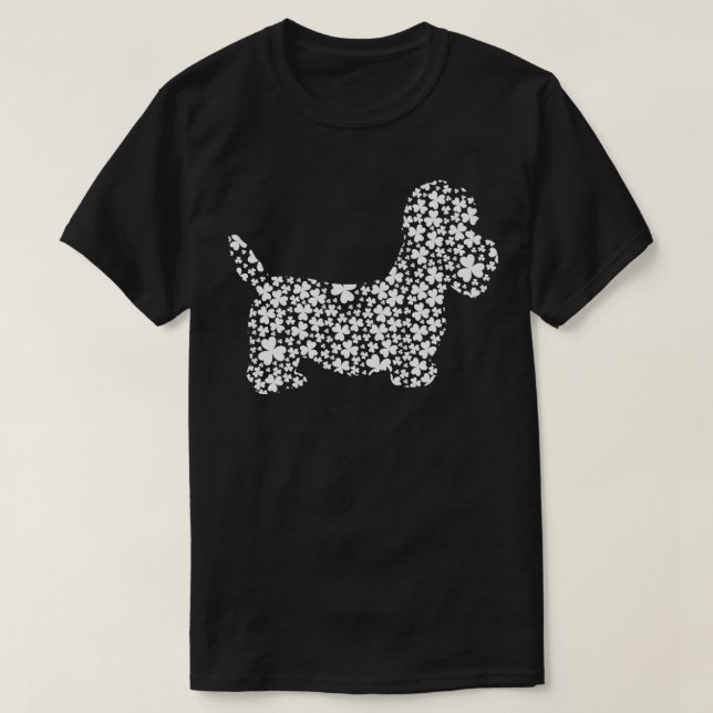 Irish Shamrock Löv Bichon Frise Hund St Patricks D T Shirt (Design framsida)