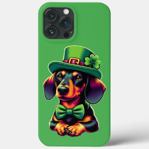 Irish Shamrock Lucky Dachshund Hund Patricks Day