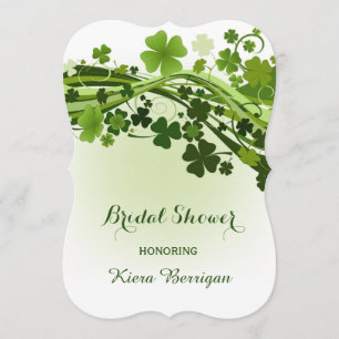 Irish shamrock Möhippa Inbjudningar