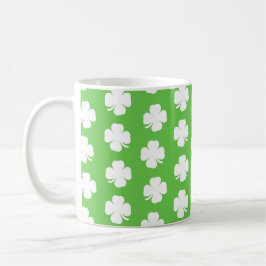 Irish Shamrock Mönster 1 Lycklig St Patrick Mugg