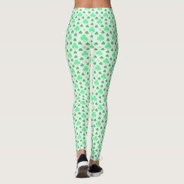 Irish Shamrock Mönster Leggings