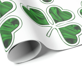 Irish Shamrock Mönster Presentpapper