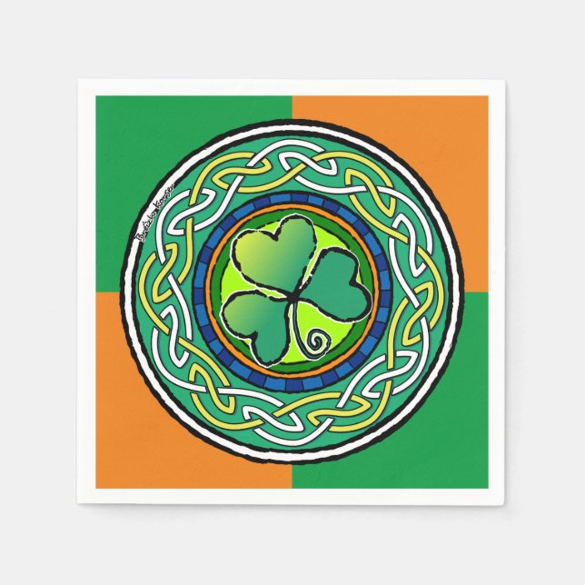 Irish shamrock pappersservett (Framsidan)