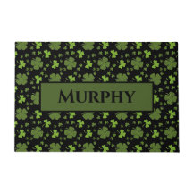 Irish Shamrock Personlig Doormat