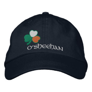 Irish Shamrock Personlig Tricolor Broderad Keps