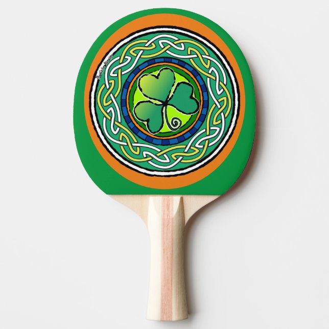Irish shamrock pingisracket (Framsidan)