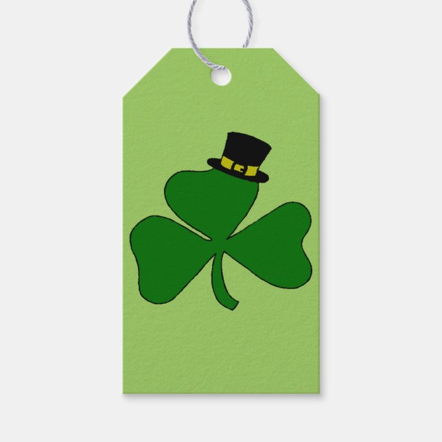 Irish Shamrock Presentetikett (Framsidan)