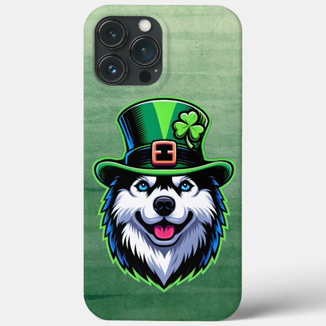 Irish Shamrock Siberian husky Hund St patricks day (Baksida)