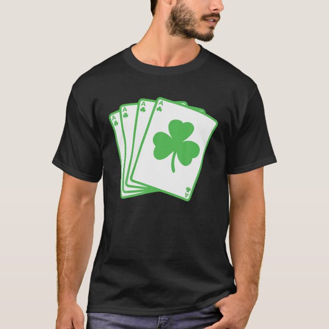 Irish Shamrock Spelingkort Funny St. Patrick's D. T Shirt (Framsida)